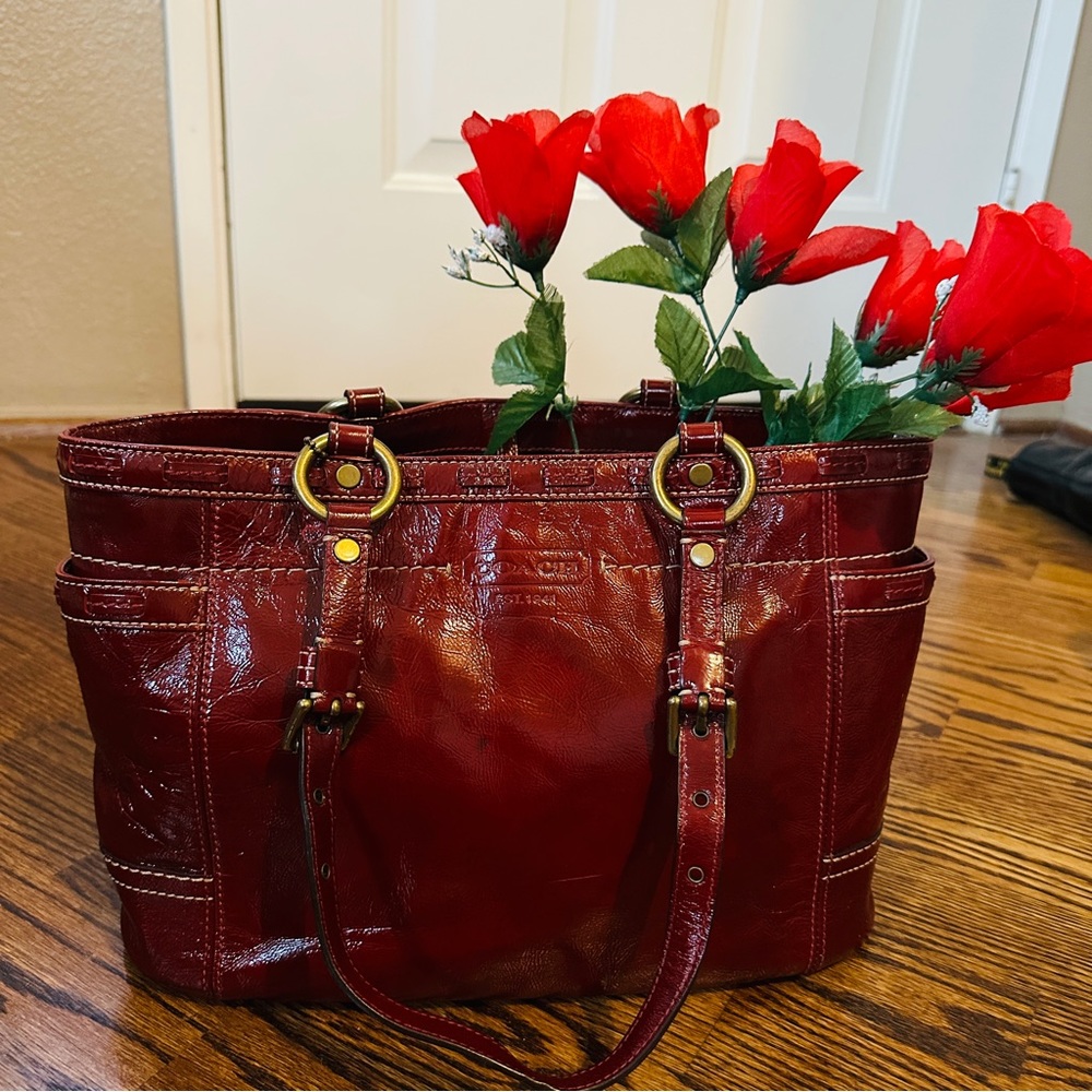 Coach Patent Leather Bag